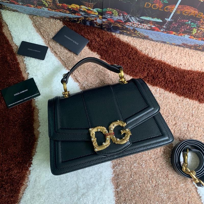 D&G Shoulder Chain Bag BB6675 Plain Black